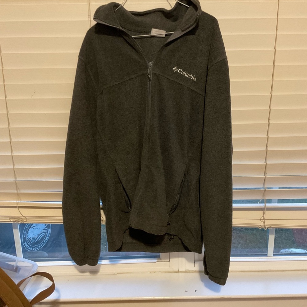 Columbia Men's Dark Gray Zip-Up Sweater